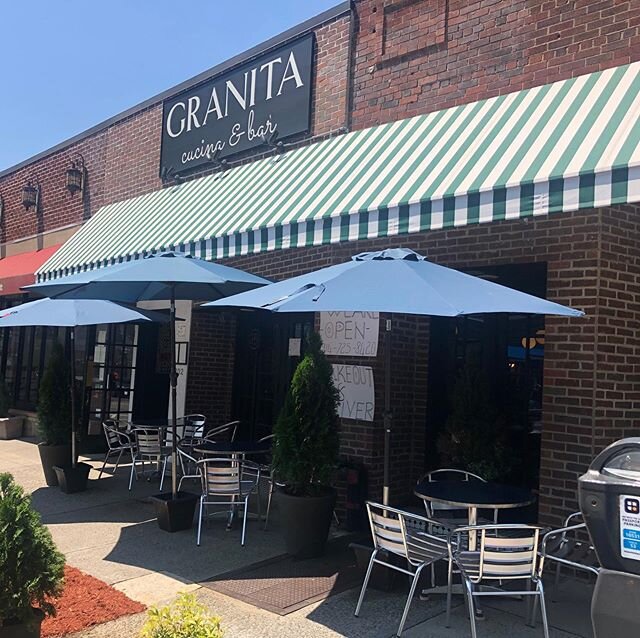 Granita is officially open for outdoor dining in addition to takeout and delivery.
There is nothing better than enjoying wonderful food along with beautiful weather. 
Call us at 914-725-8420 for takeout and delivery or for further questions. Takeout 