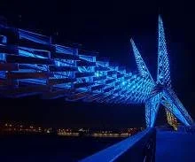 FA Awareness Day Skydance Bridge Lighting