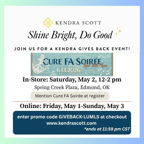 Online Kendra Scott Give Back to 2026 Cure FA Soirée