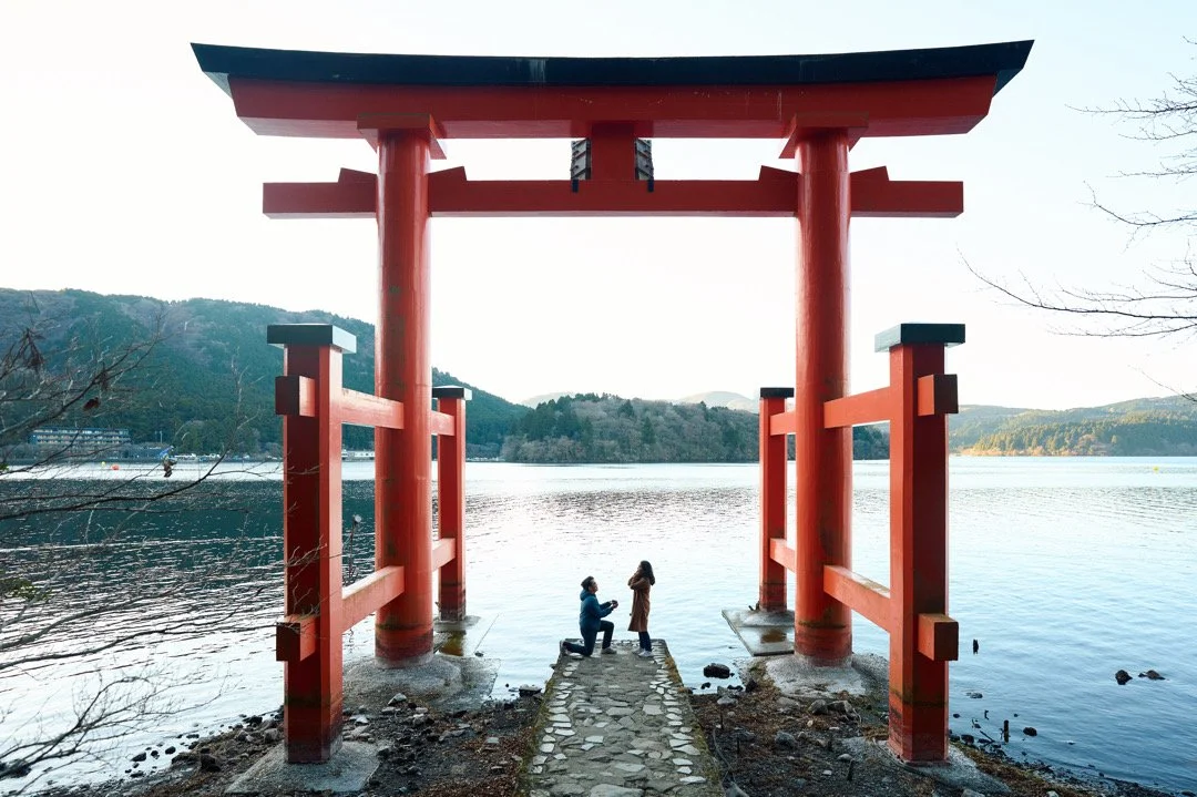 A Beautiful Surprise Proposal in Hakone