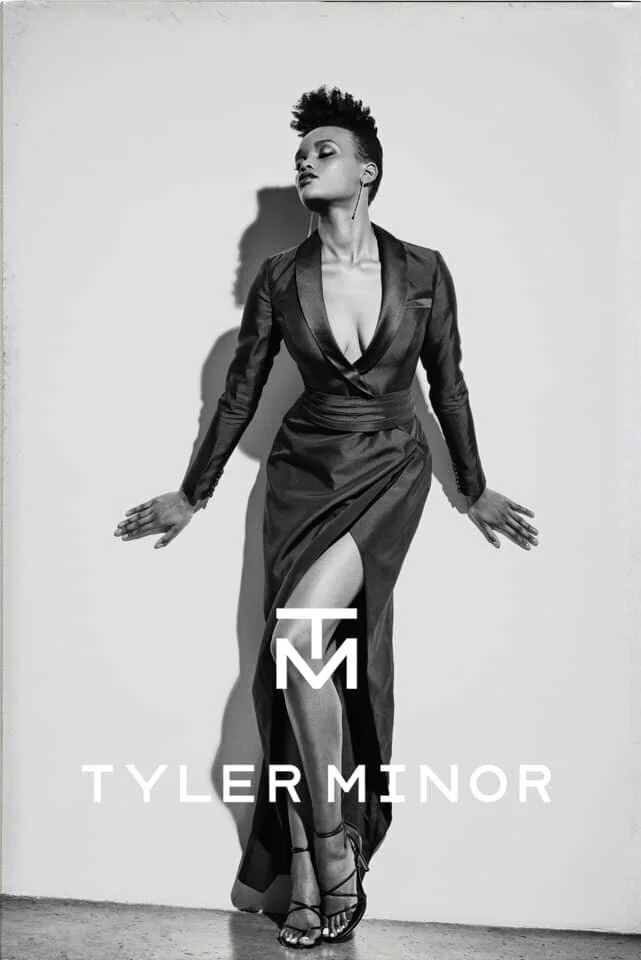 Black Suit Gown with Cummerbund