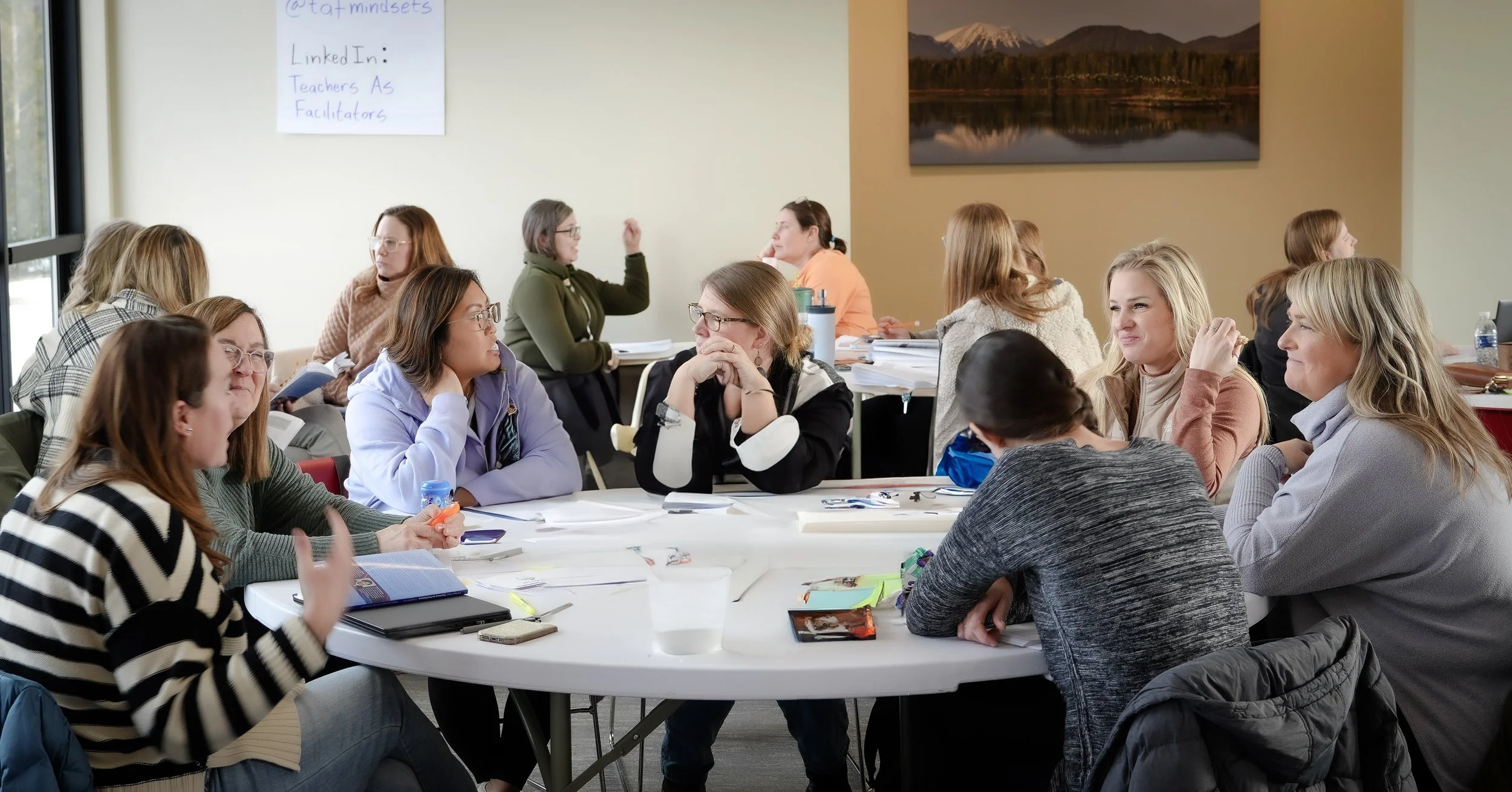 Group of people working together at a workshop