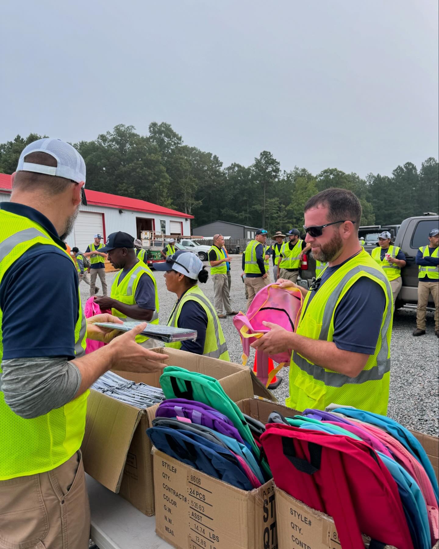Part of our mission is to create a positive impact in the communities we work in.  Today, we supported kids in our community by providing them with quality backpacks filled with essential school supplies.  These backpacks will go to kids in Hanover C