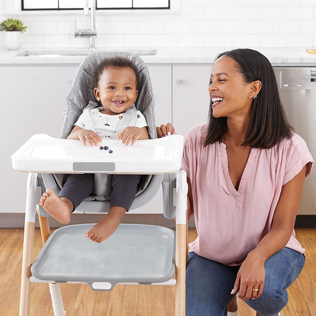  A high chair that grows with your child and becomes a kitchen helper step stool - adding inherent value and longevity to the product.  