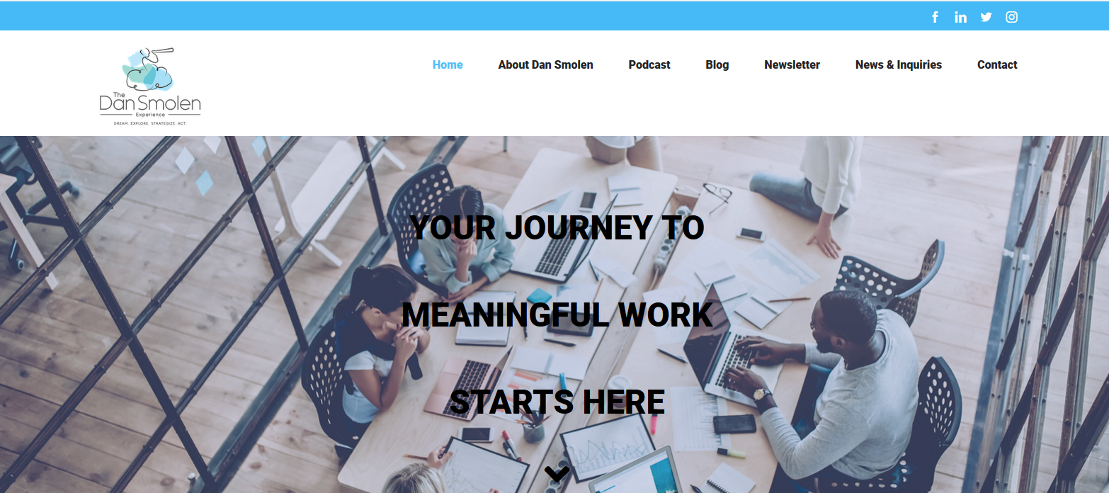 Final version of the Dan Smolen website.