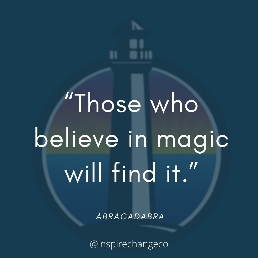 The original:
&ldquo;Those who don&rsquo;t believe in magic will never find it.&rdquo; - Roald Dahl

And in true @enliftedcoaches fashion, we give you the translation above 🪄✨

Did you catch Episode 5 of the Inspire Change Show on Word Magic? We dis