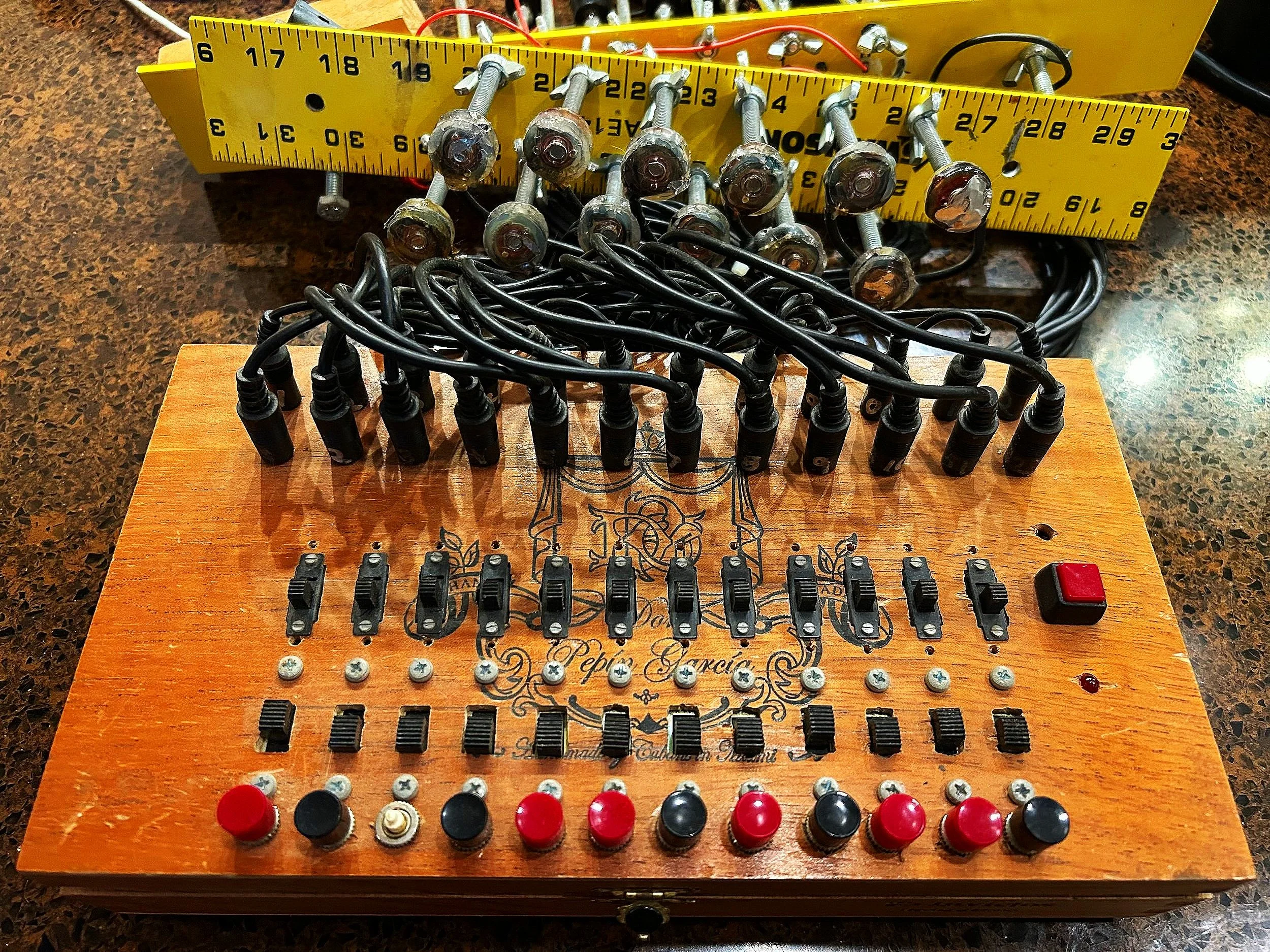 Electronically prepared piano detail / electromagnetically prepared piano