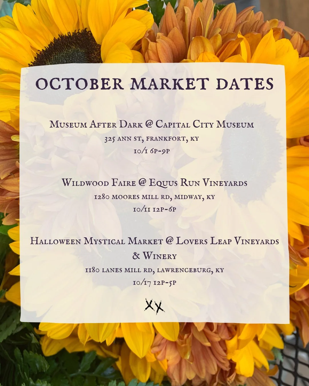 October Event Schedule⁠
⁠
10/1 Museum After Dark @capcitymuseum from 6p-9p⁠
🌙Come help us kick off spooky season and celebrate Kentucky Deceased Day 2026! The event will feature food and drink trucks, a vendor market throughout the museum, and mysti