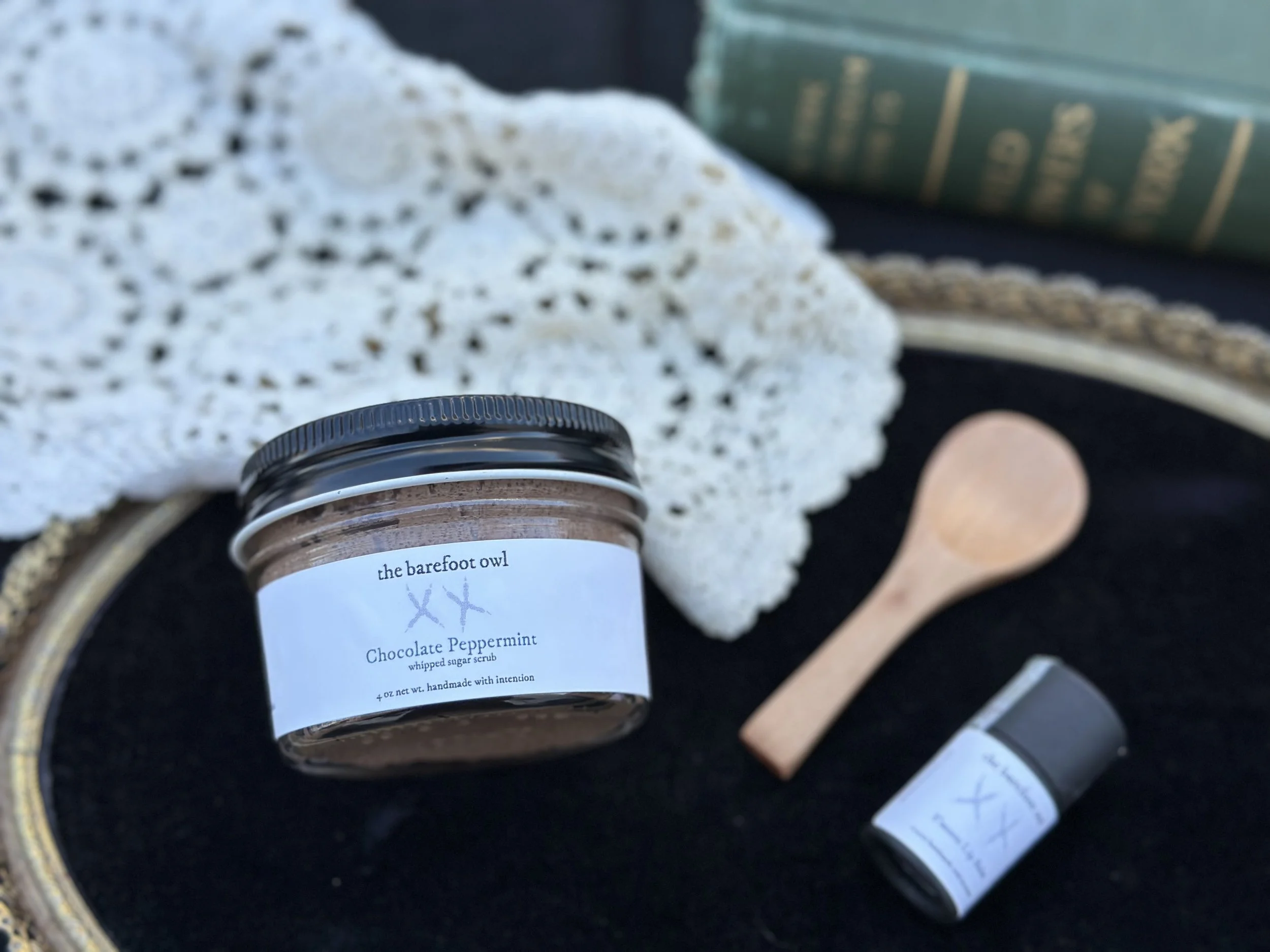 Chocolate Pepperming Sugar Scrub & Lip Balm Gift Set.jpg