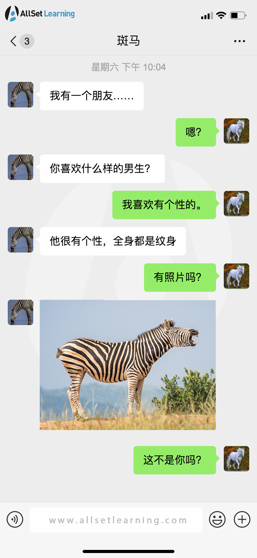 Animals Use WeChat 07 — AllSet Learning