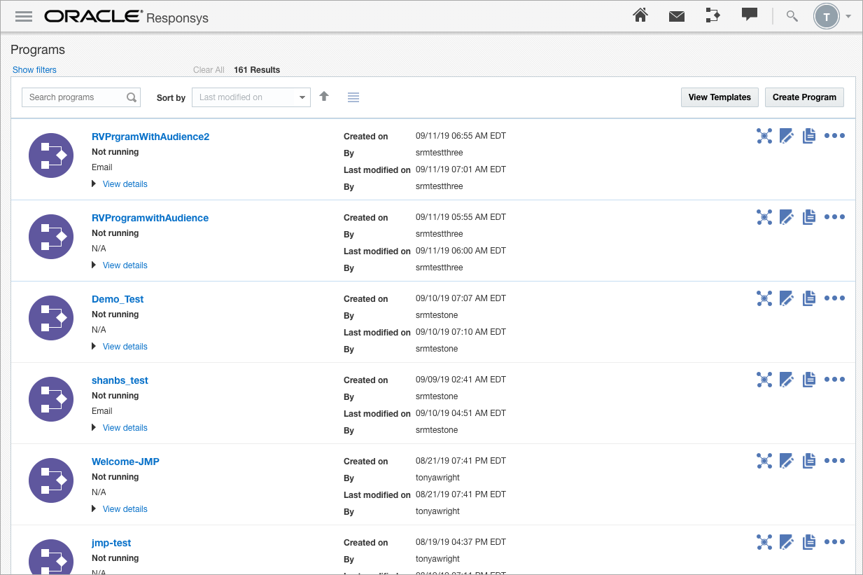  Manage Programs 