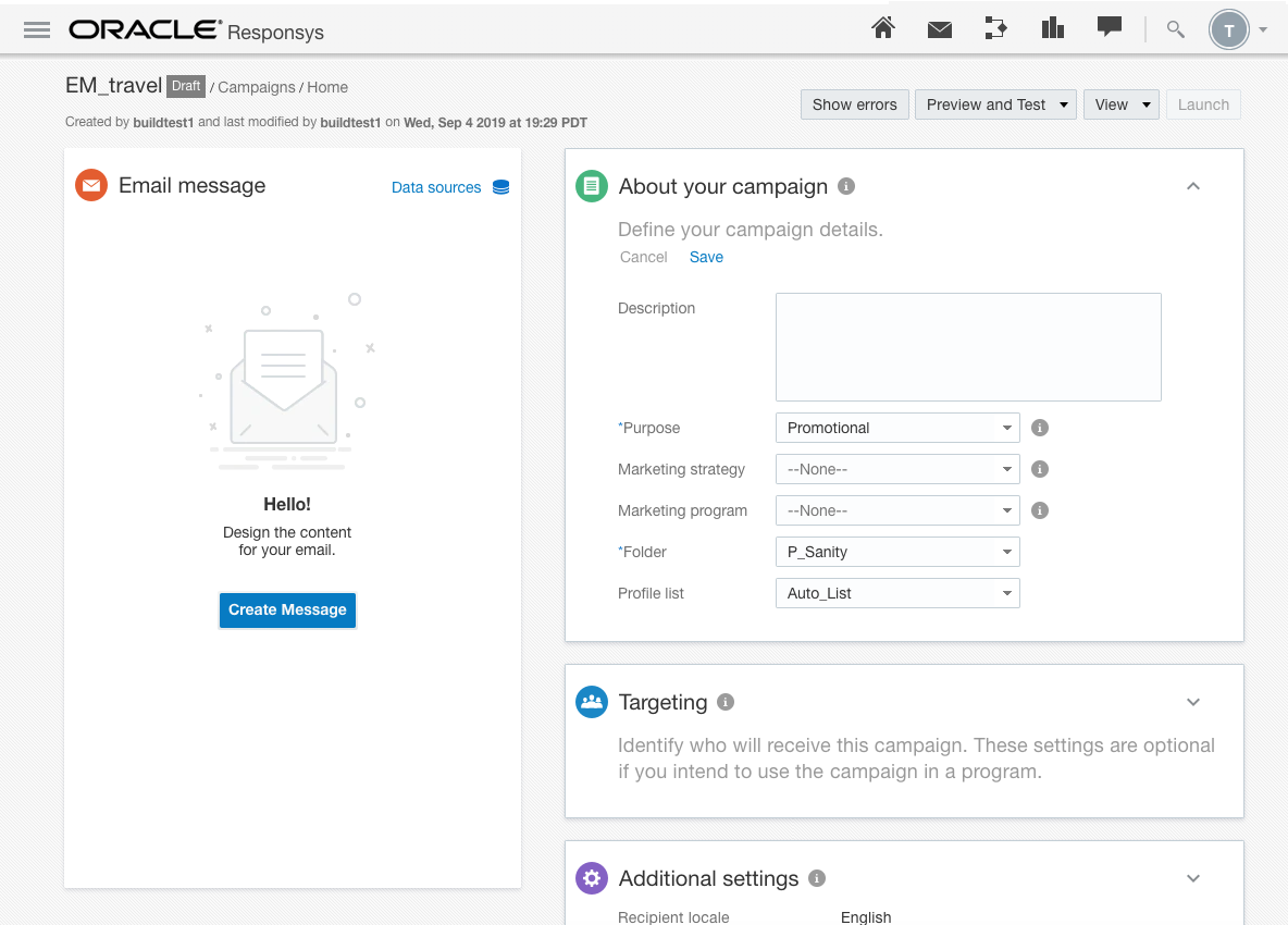 Oracle Campaign Designer