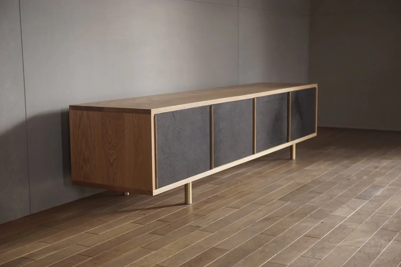 CABINET LEATHER DOORS 