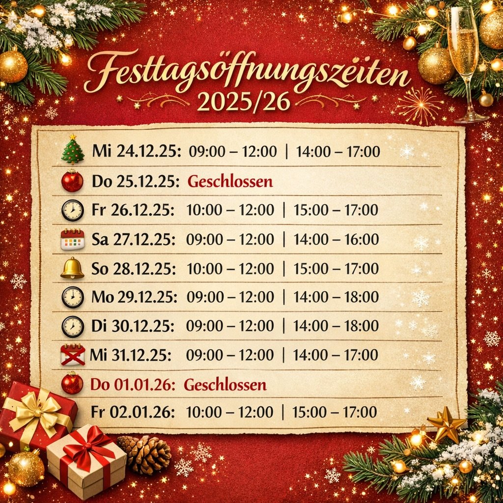 ✨ Unsere Festtags&ouml;ffnungszeiten 2025/26 ✨
&bull;
&bull;
&bull;
#giovanolioptik #fessttage #engadin #sunglasses #wearehereforyou