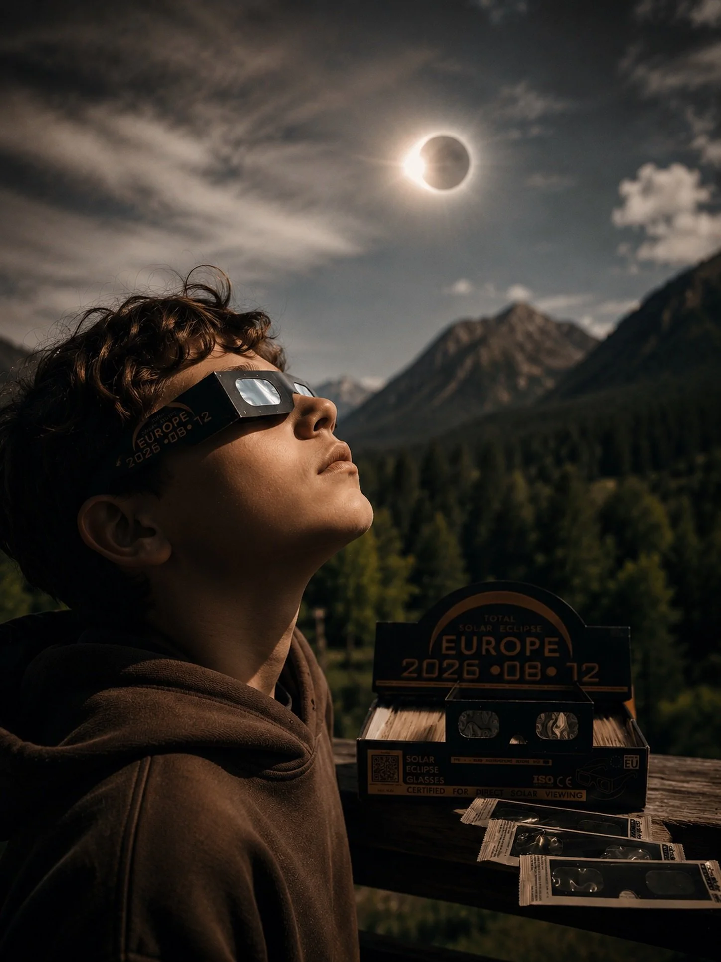 🌑 Sonnenfinsternis am 12. August 2026 ☀️🕶️

Am 12. August 2026 erwartet uns ein beeindruckendes Naturschauspiel: In der Schweiz wird die Sonne je nach Region bis zu 90 % verdeckt.

Damit Sie dieses einmalige Ereignis sicher geniessen k&ouml;nnen, f