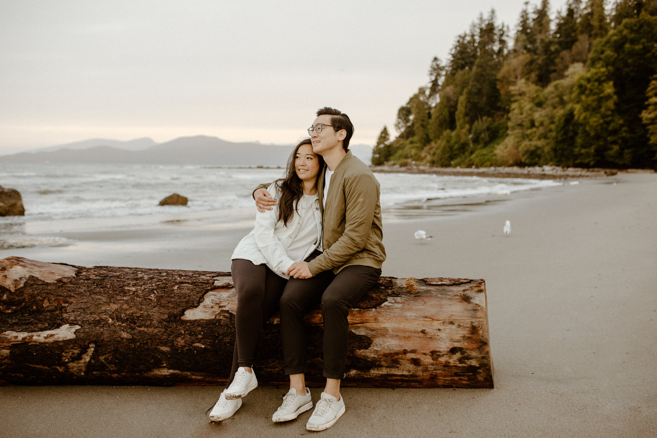 vancouver elopement photographer Wreck Beach Sunrise Couples Session Eunice Chan Photography-15.jpg
