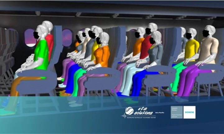 Cough Simulation in an Aircraft Cabin