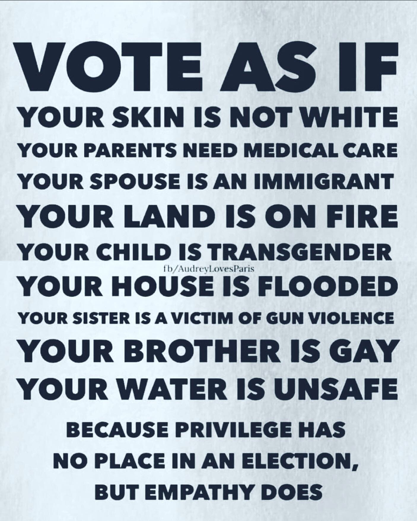 Vote like your life depends on it.
@feministhood