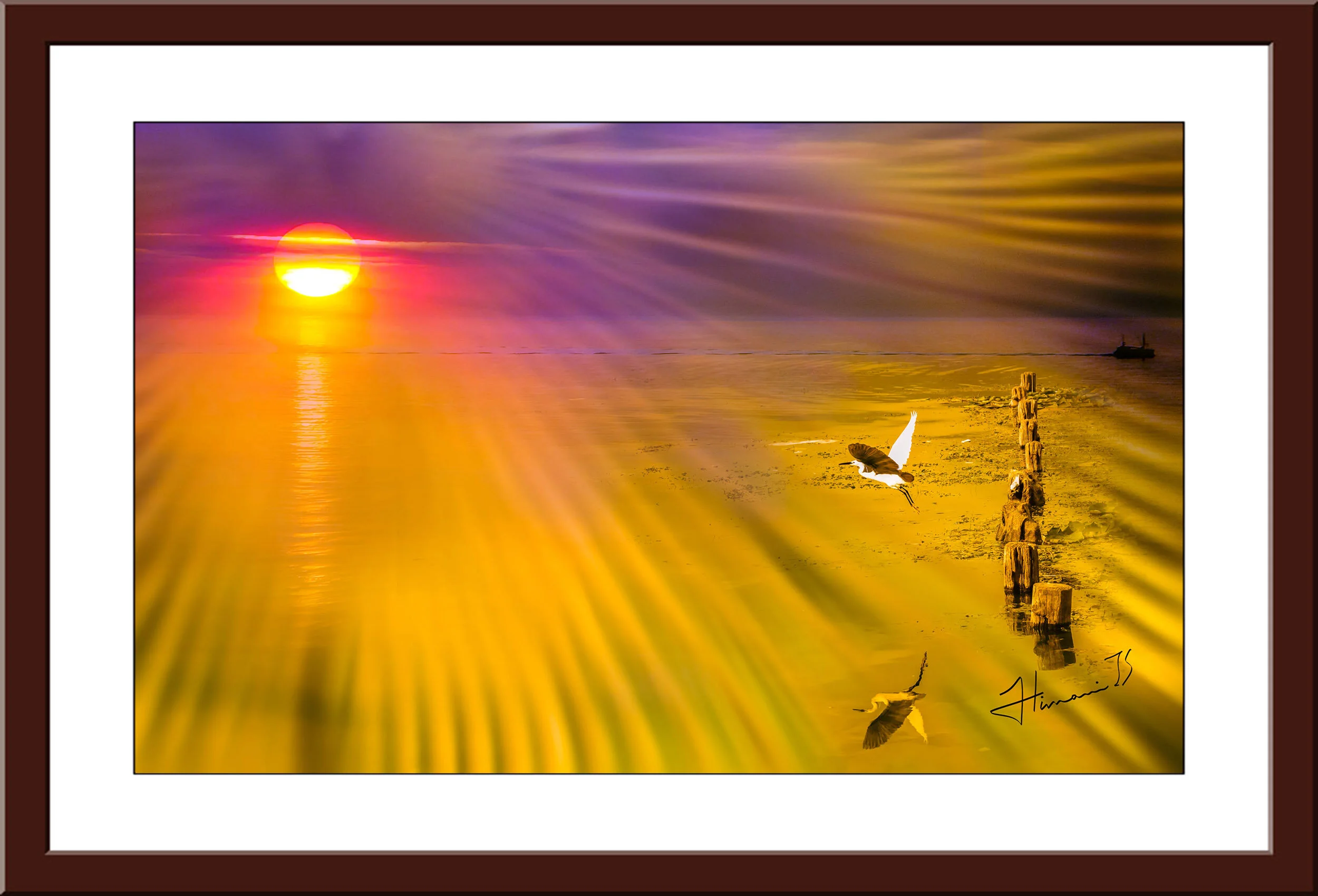 yearning to fly - picture framing (with anti-reflective glass)