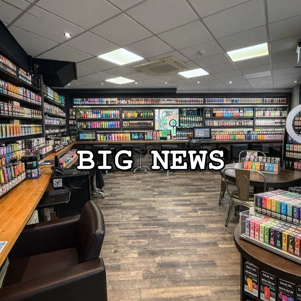 BIG NEWS&hellip;
 JamesB Hair is bang on trend as always&hellip; so we&rsquo;re evolving with the times 😌

We are now moving into:
 💨 Vapes 🧸 Soft play ✂️ And&hellip; hair (occasionally)

Open 24hrs because trends never sleep
Just keeping up with 