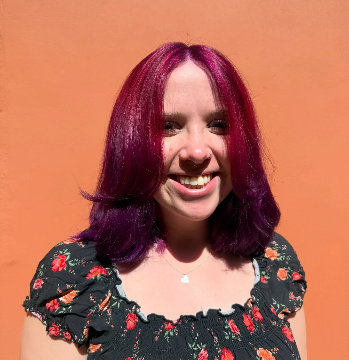 Beautiful Jess 🌺 Jess leaves her hair in the capable hands of Ash and always leaves with the biggest and most beautiful smile! 🤩 #pinkhairsummer #JamesBhair #bedminstersalon #bristolhairdresser #pinkhairbristol