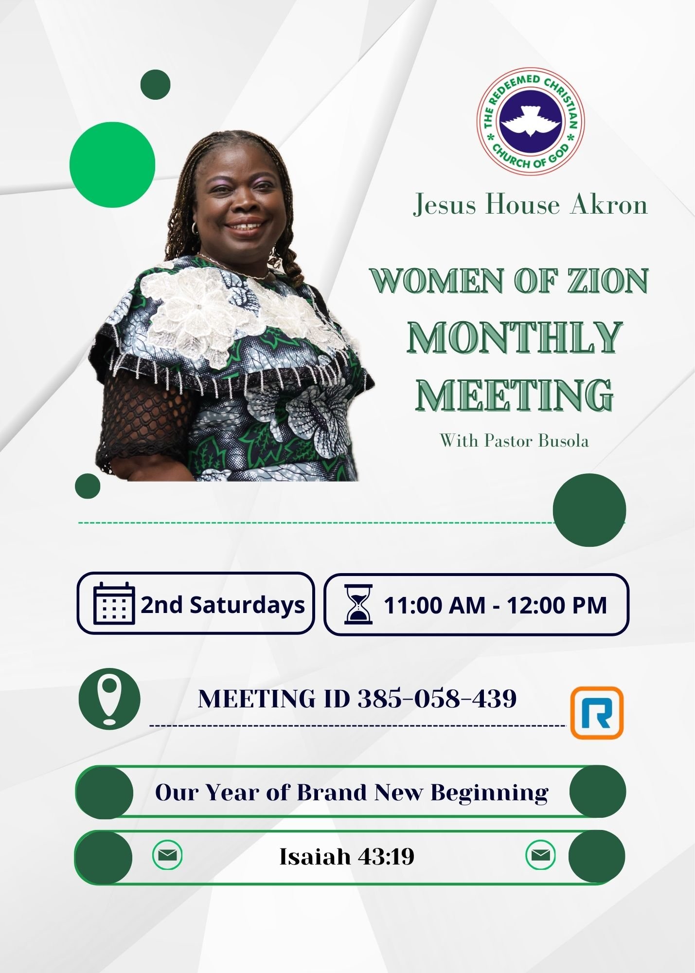 Ladies, Join us every 2nd Saturday of the month 