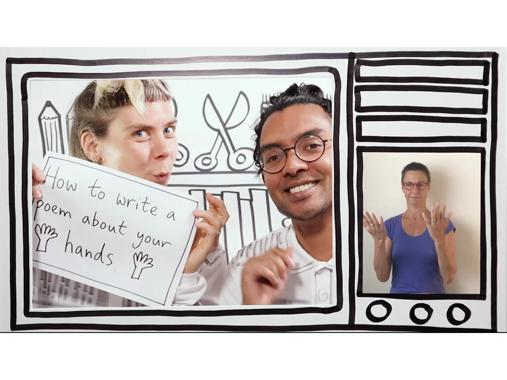 Anna and Arji's Broom Cupboard: How To Write a Poem About your Hands