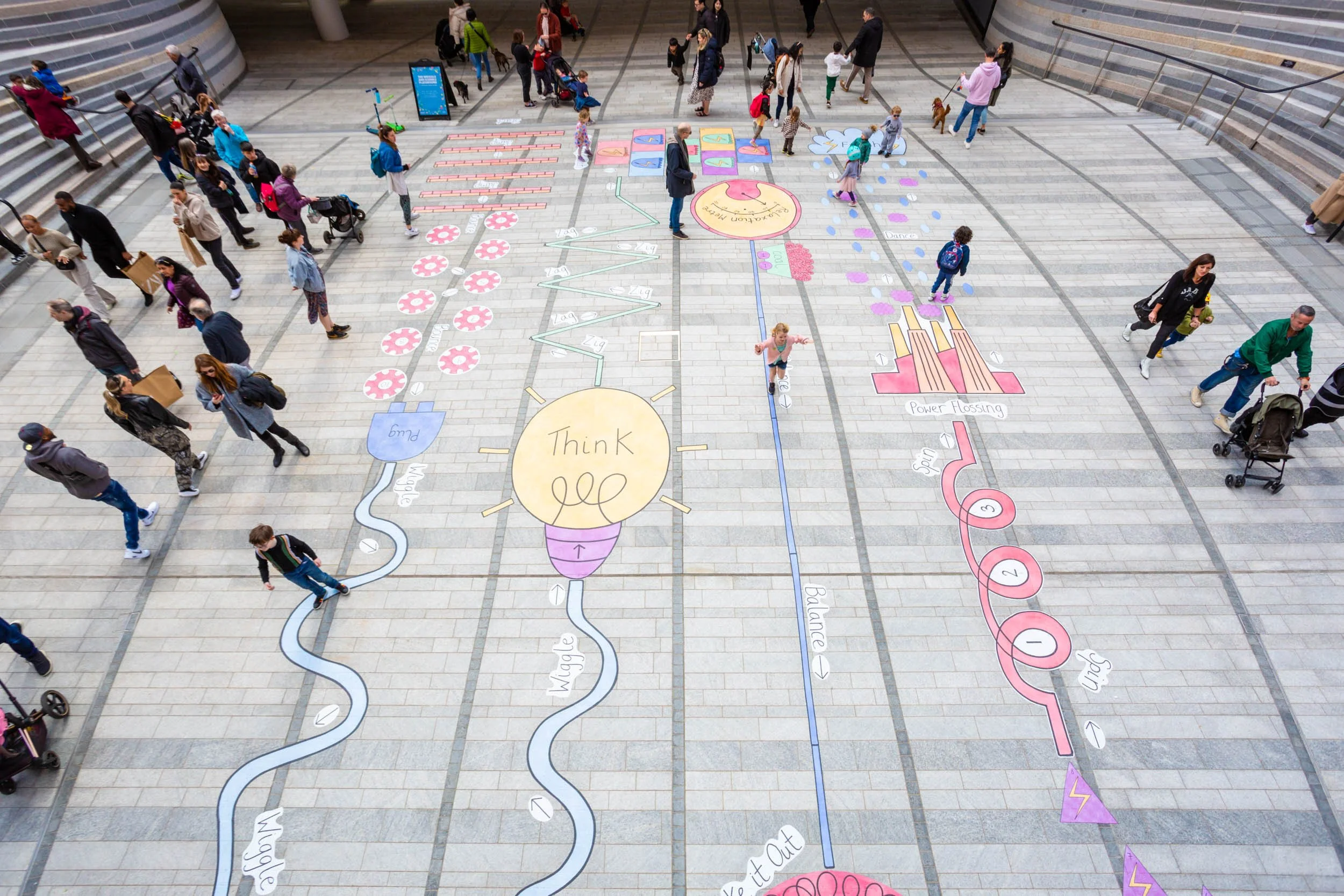 Wriggle & Scribble at Battersea Power Station — A Line Art