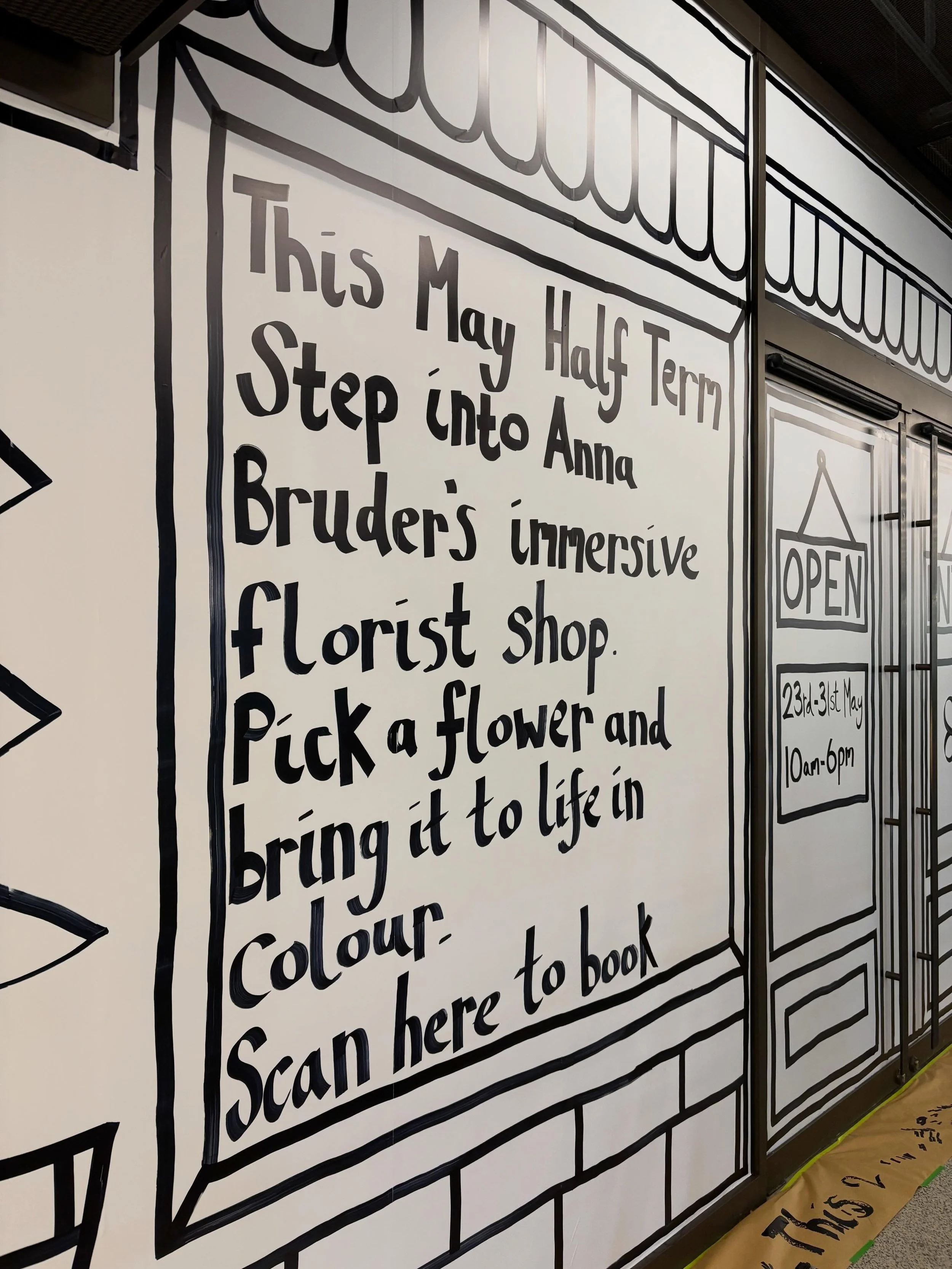 More install pics from the shop front install of A Line Florist @batterseapwrstn