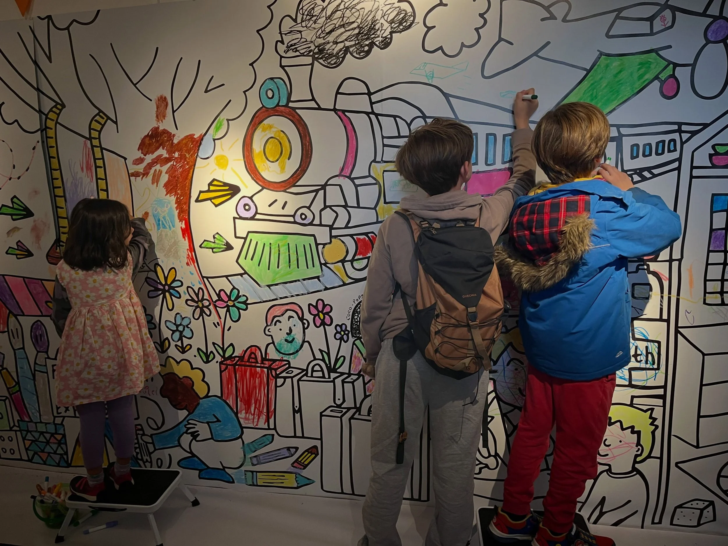 The BIG STORY Wall in ACTION. Today and tomorrow. Come along and add your mark 

10am to 4pm
Free
Level 1 | Clore Learning Room

Come together to help us complete our BIG STORY wall. Designed for both big and little kids, you&rsquo;re invited to seek