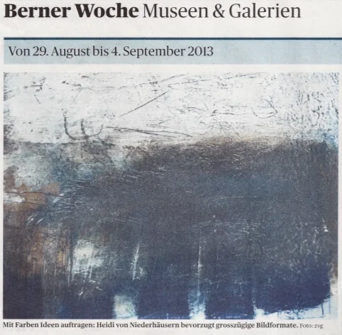 Ausstellung Atelier Worb, der kleine Bund, August 2013