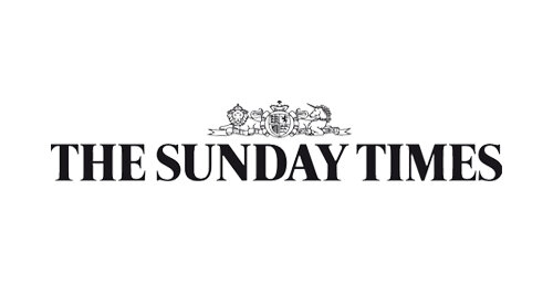  The Sunday Times Logo in black text with white background 