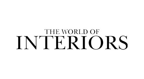  The World of Interiors Logo in black text with white background 