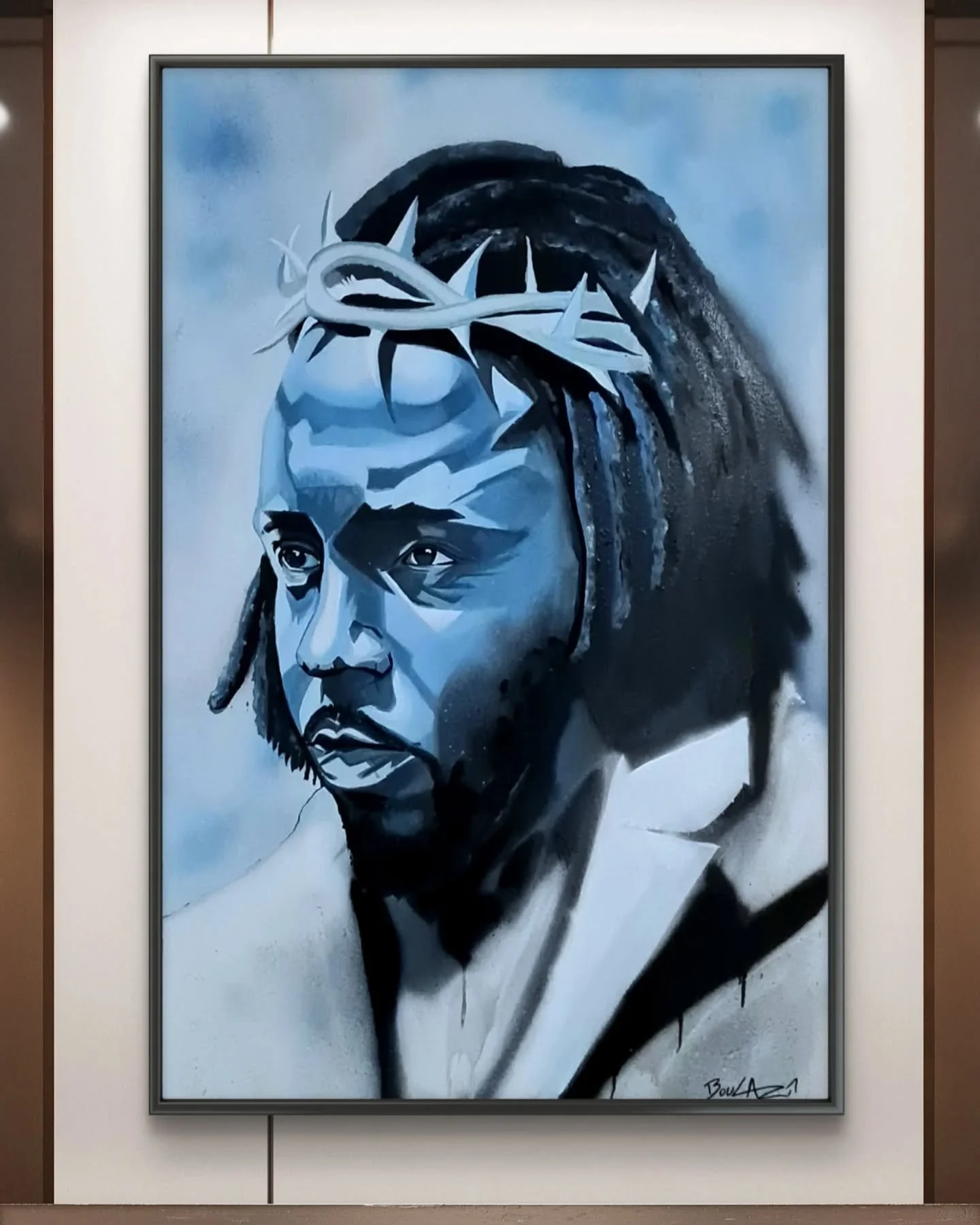 @kendricklamar 

Acrylique posca et Spray sur toile 
75x115 cm

#kendricklamar #compton #hiphop #rapper #gnx #art #artwork #streetart #urbanart #notlikeus #superbowl