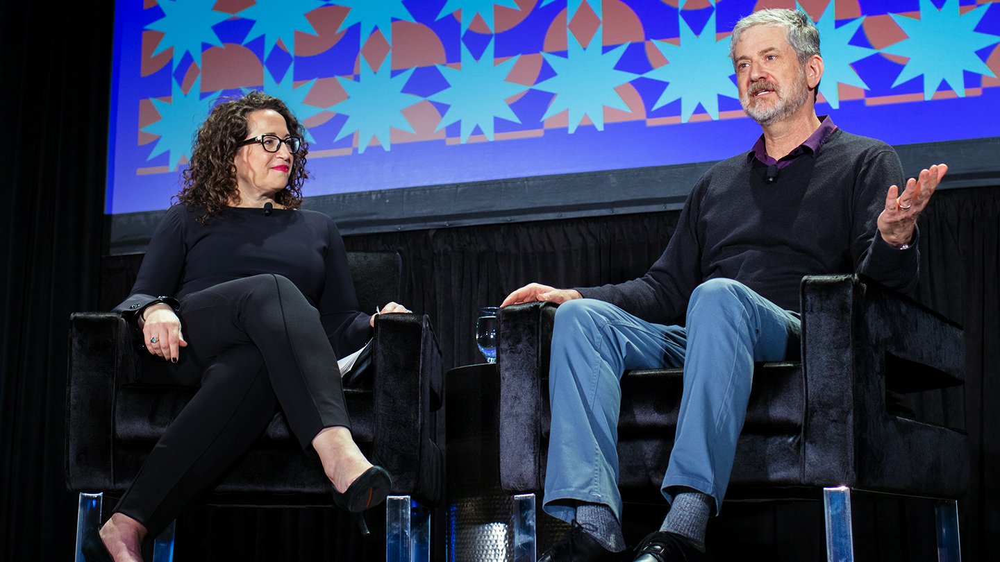  Featured Session: Welcome to Your Digital Afterlife: Upload Creator Greg Daniels in conversation with Amy Webb (SXSW 2022 – Photo by Holly Jee) 