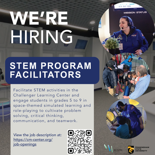 Job Openings — Christa Corrigan McAuliffe Center