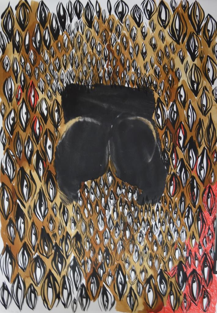 Viewing pleasure II The artist's booty, reluctantly desired.