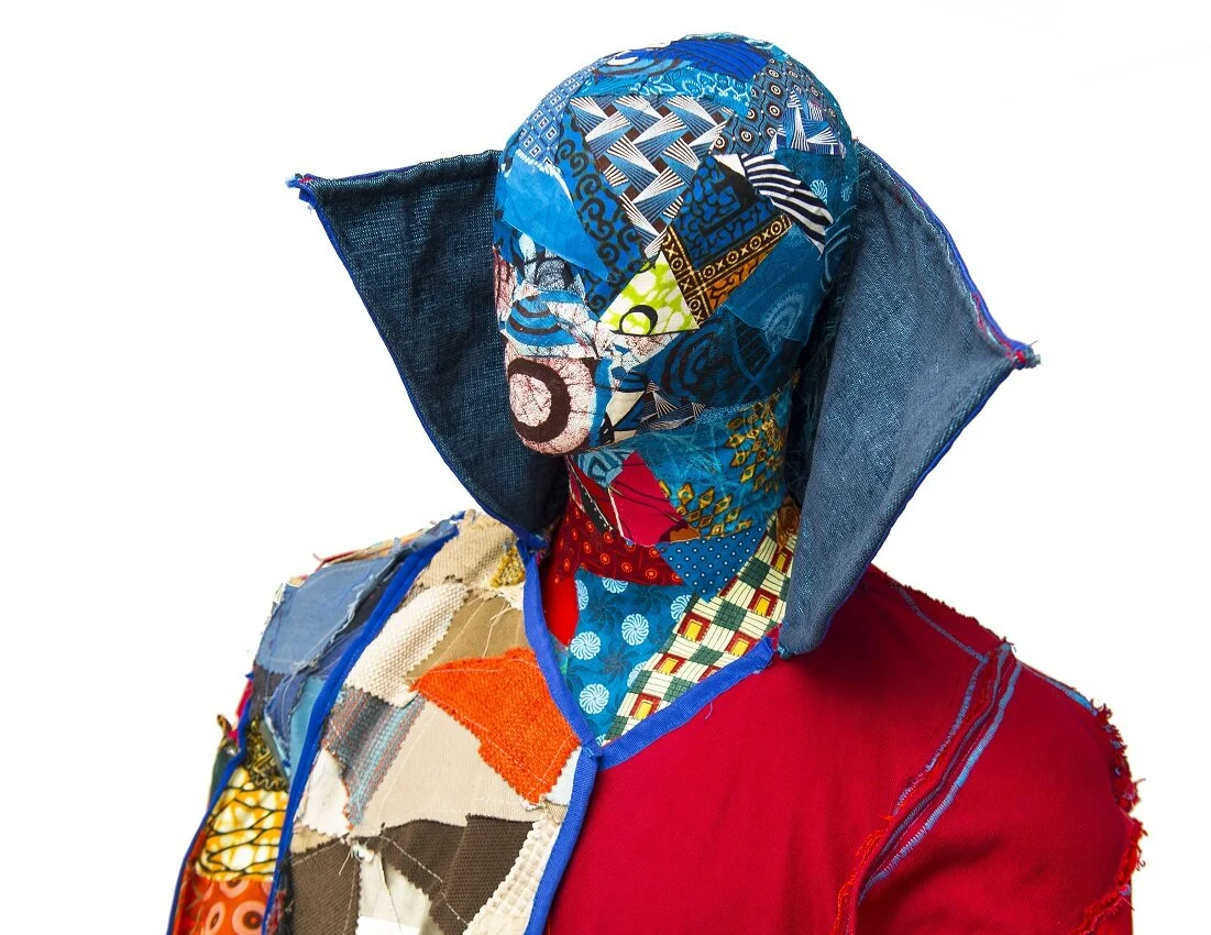 Layers of my soul | Fabric collage on mannequin 385cm (h) 2017 | Price available on request