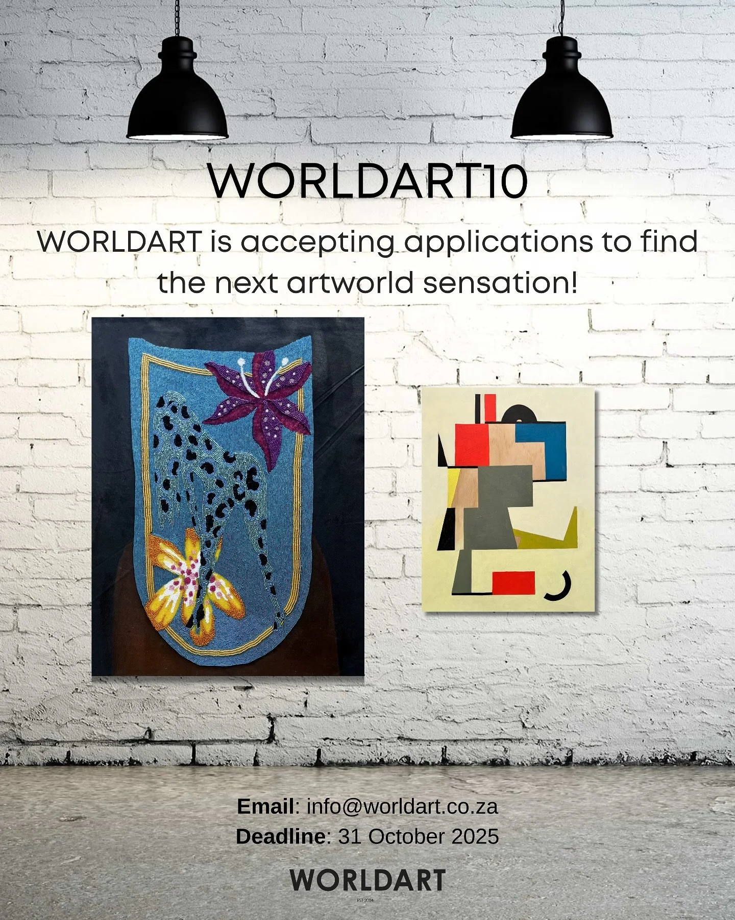⏰ TWO MONTHS LEFT! ⏰
&nbsp;
Entries for 𝗪𝗢𝗥𝗟𝗗𝗔𝗥𝗧𝟭𝟬 close in exactly 2 months. Don&rsquo;t miss your chance to be part of the second edition of our annual artist competition!
&nbsp;
We&rsquo;re selecting 𝟭𝟬 𝗮𝗿𝘁𝗶𝘀𝘁𝘀 to feature across