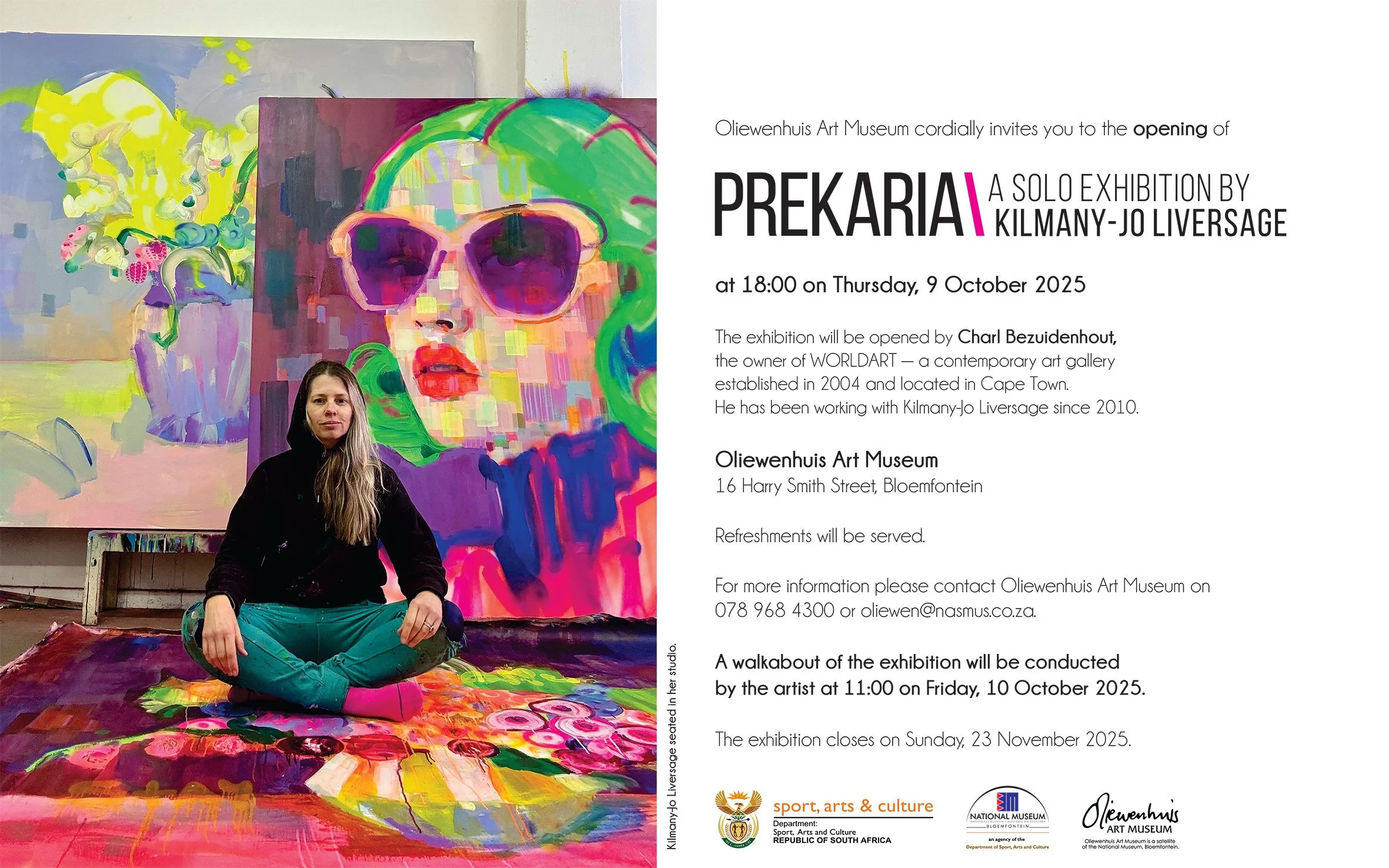     

 
    OLIEWENHUIS ART MUSEUM 2025   a solo exhibition by Kilmany-Jo Liversage   9 October - 23 November 2025 
 




















  
  



    










































  

    
  
     

      

      
         
          
