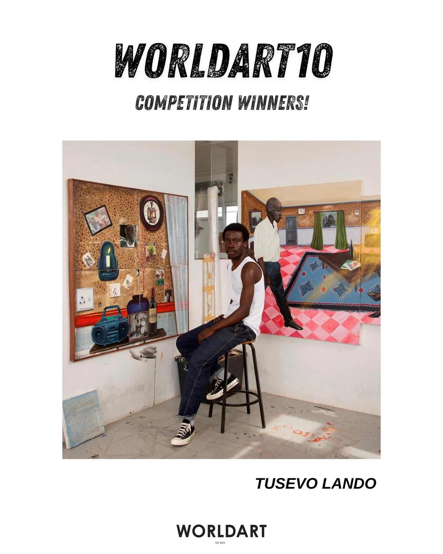 Congratulations! These are the ten winners of the 2025 𝗪𝗢𝗥𝗟𝗗𝗔𝗥𝗧𝟭𝟬 competition. 

You can look forward to their work being featured one at a time, on our platforms over the next year! 

Congratulations once again to all the winners, and a bi