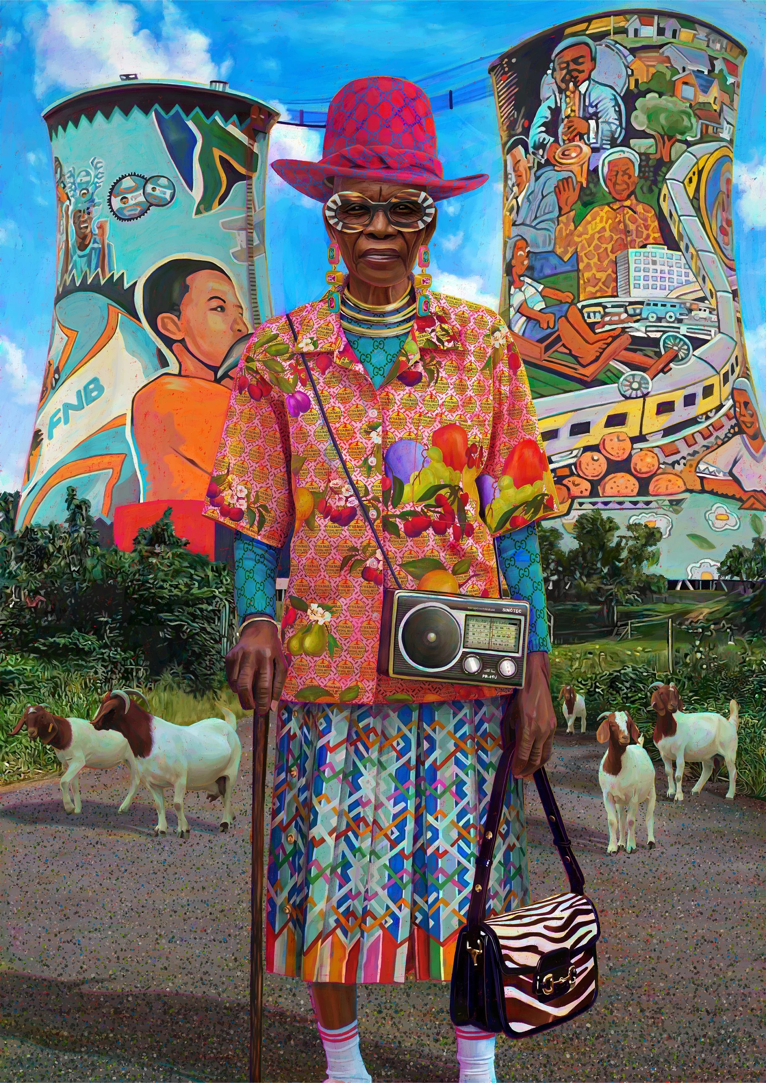 Soweto Towers & a radio