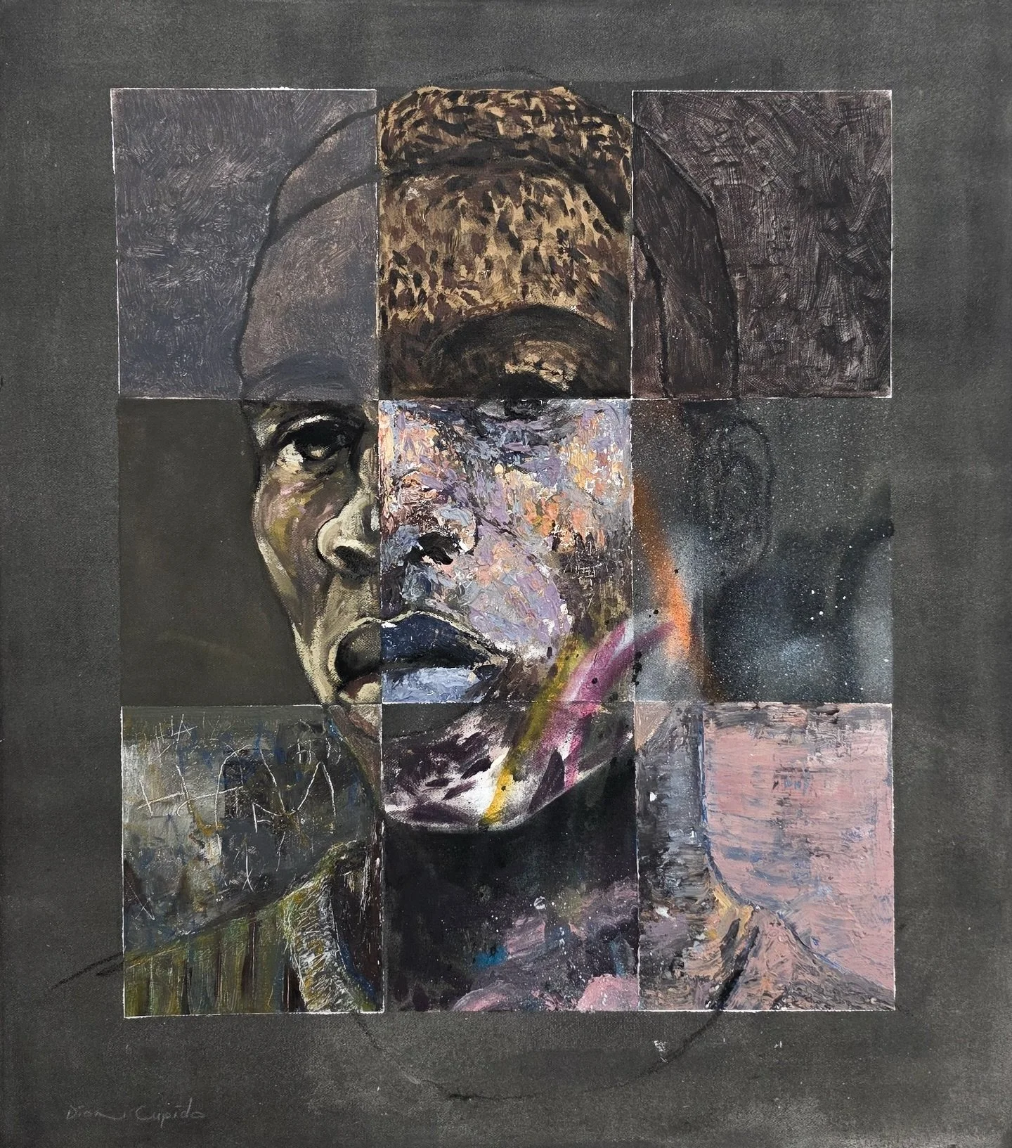 A Portrait of us 3 by Dion Cupido 
Mixed media on canvas 
70cm x 62cm, 2026 

𝘍𝘰𝘳 𝘢𝘭𝘭 𝘦𝘯𝘲𝘶𝘪𝘳𝘪𝘦𝘴, 𝘱𝘭𝘦𝘢𝘴𝘦 𝘤𝘰𝘯𝘵𝘢𝘤𝘵 
𝘪𝘯𝘧𝘰@𝘸𝘰𝘳𝘭𝘥𝘢𝘳𝘵.𝘤𝘰.𝘻𝘢 𝘰𝘳 𝘴𝘦𝘯𝘥 𝘶𝘴 𝘢 𝘋𝘔.

𝙇𝙀𝙏 𝙈𝙀 𝙏𝙀𝙇𝙇 𝙔𝙊𝙐 𝙎𝙊𝙈𝙀𝙏𝙃𝙄𝙉