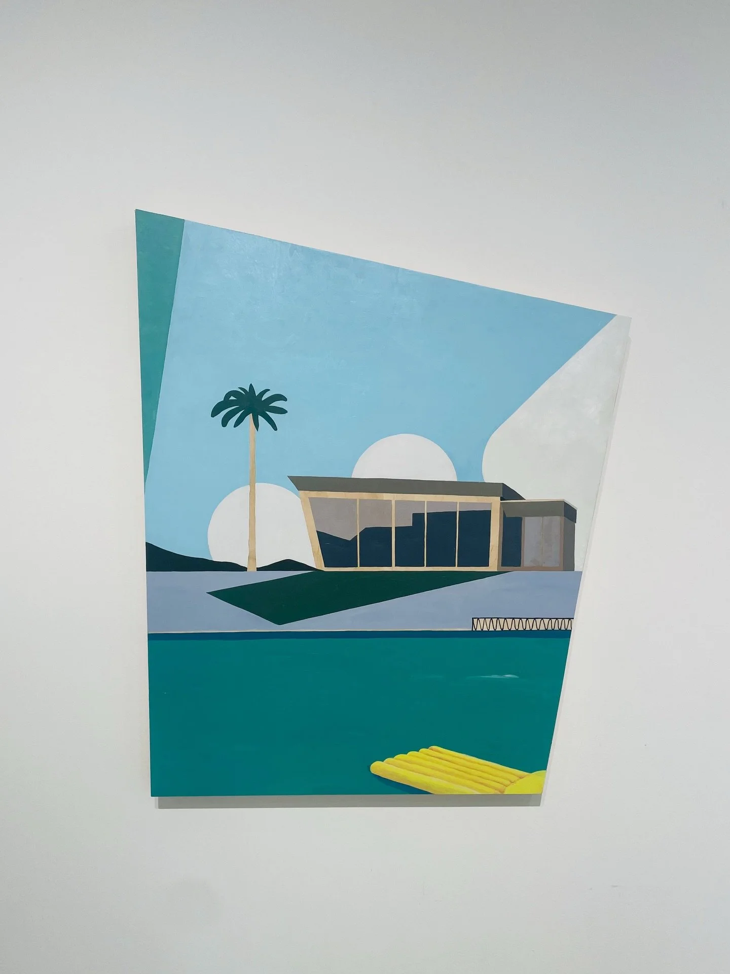 New works by Karen Stewart just arrived at the gallery. With these latest paintings she has taken the geometric elements to new territory and created two artworks of silent structures &ldquo;where absence and presence coexist in quiet tension&rdquo;.