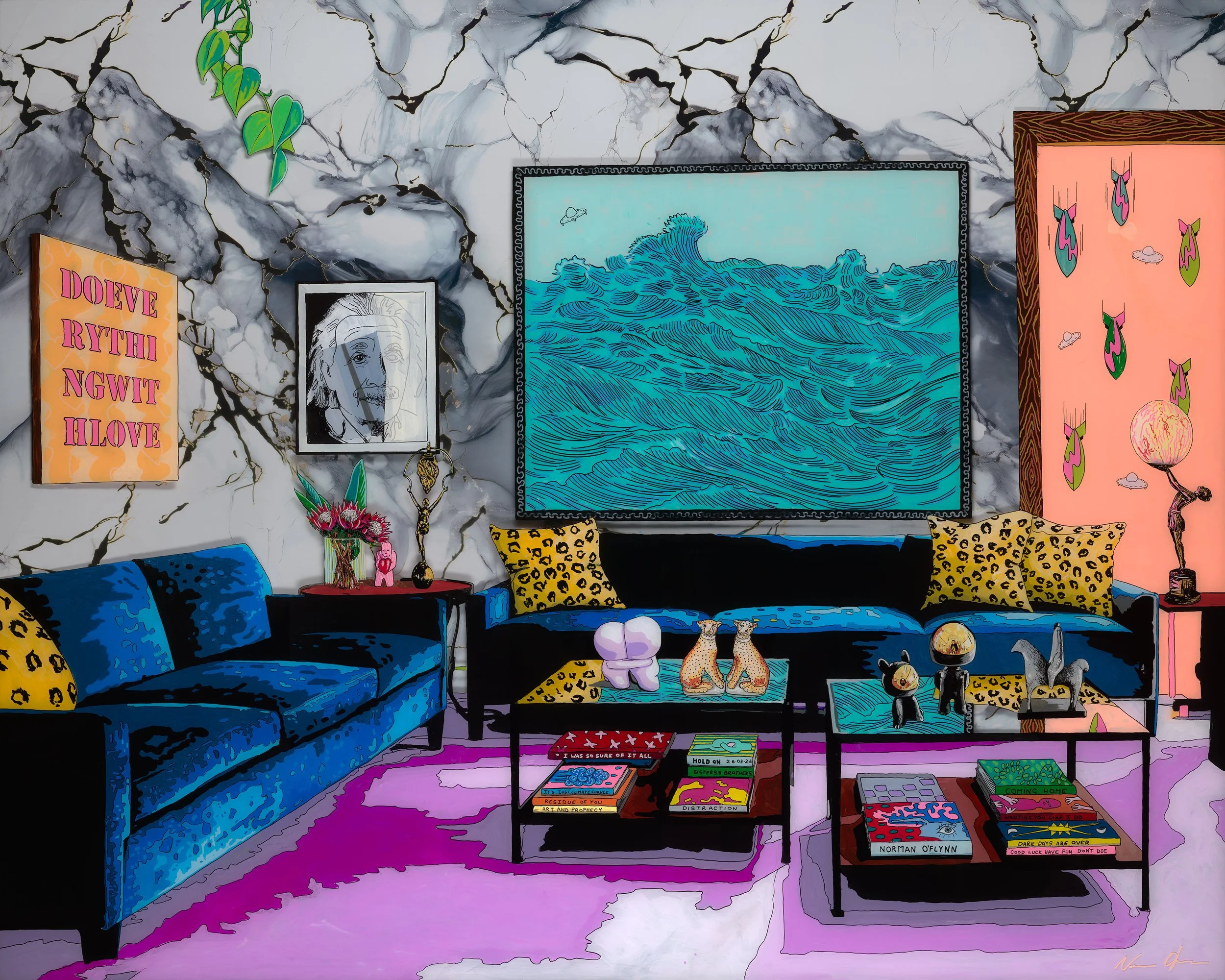 Interior with Einstein  