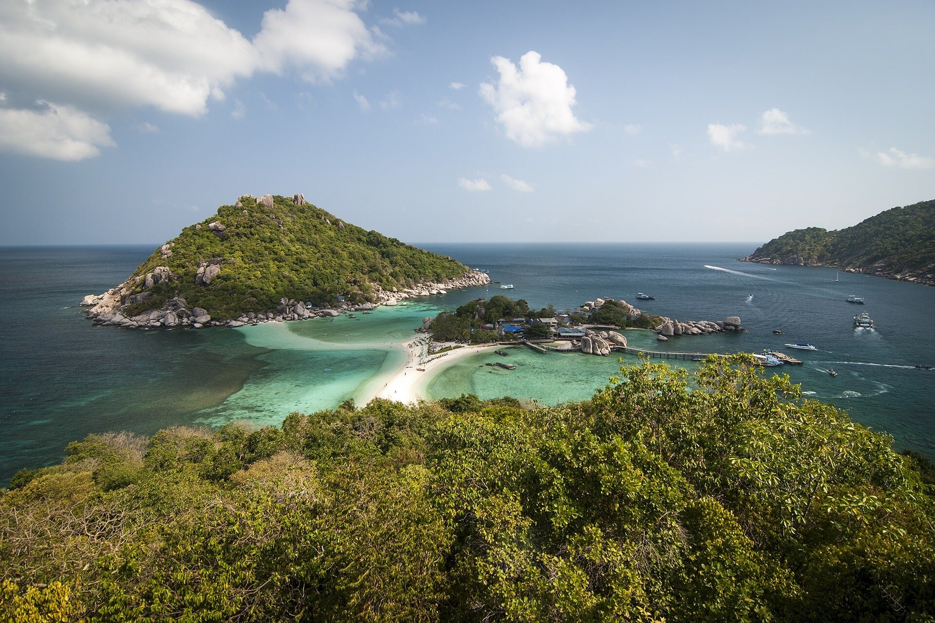 Mirador de Koh Nang Yuan en Koh Tao, Tailandia