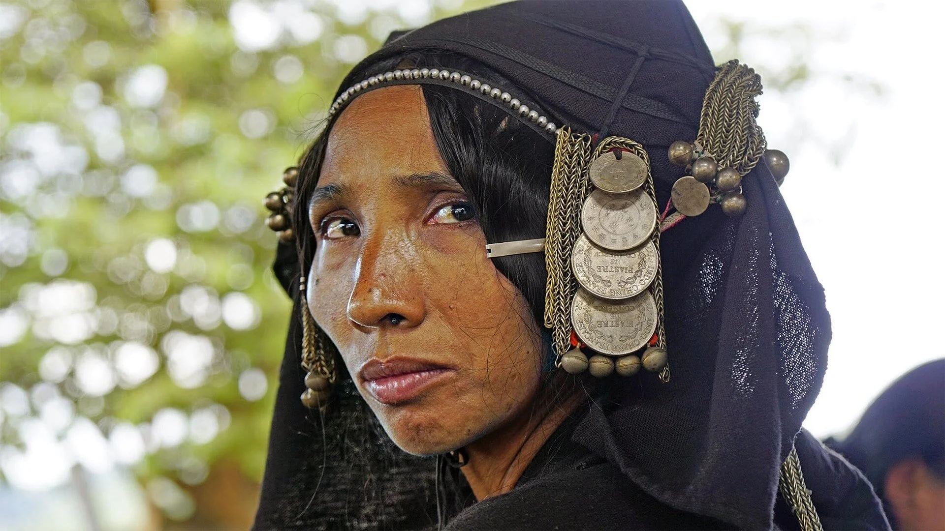 Mujer del poblado Akha. Mae Salong, Tailandia.