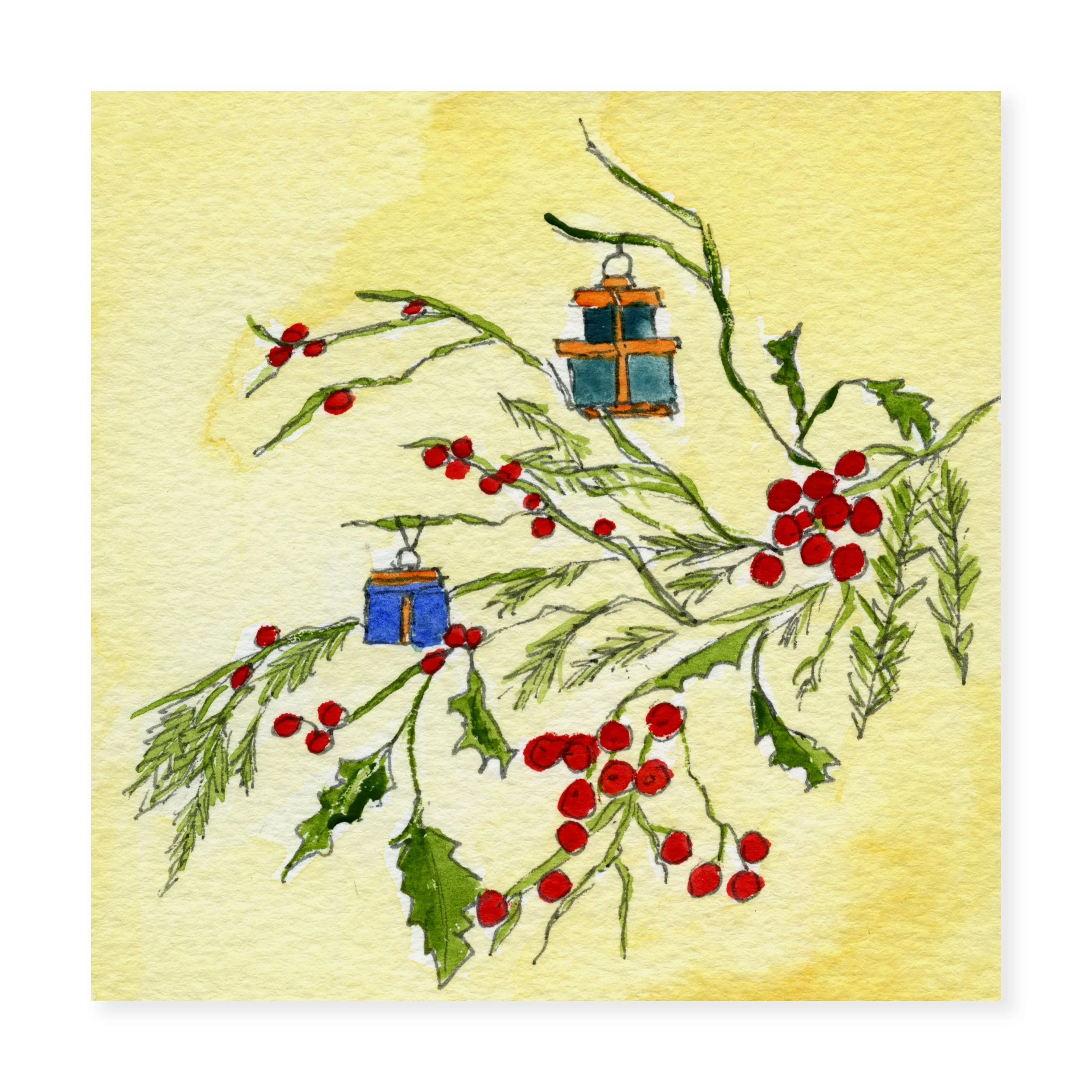 Christmas branch by Colleen Collins