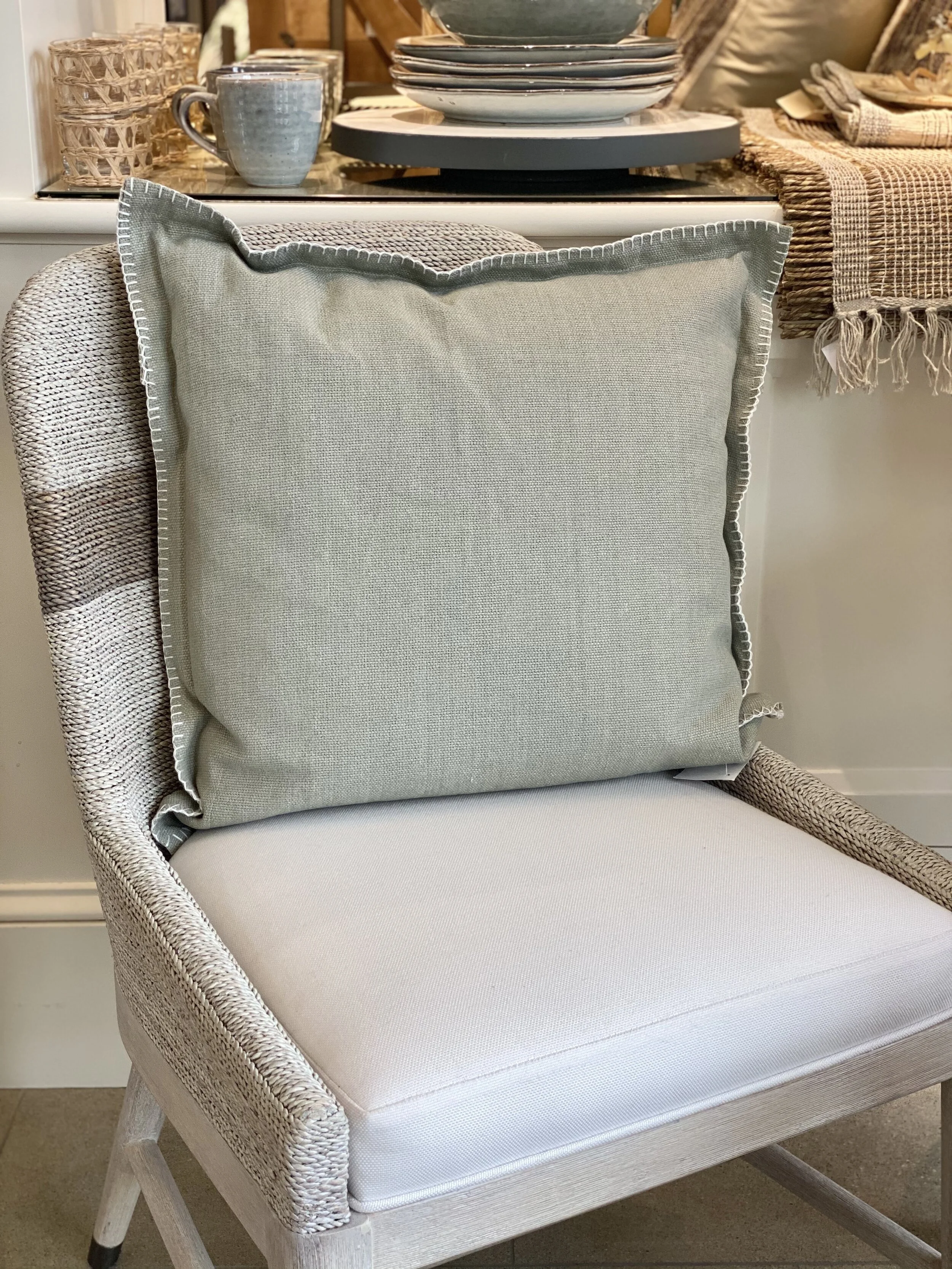 Whip Stitch Flange Pillow