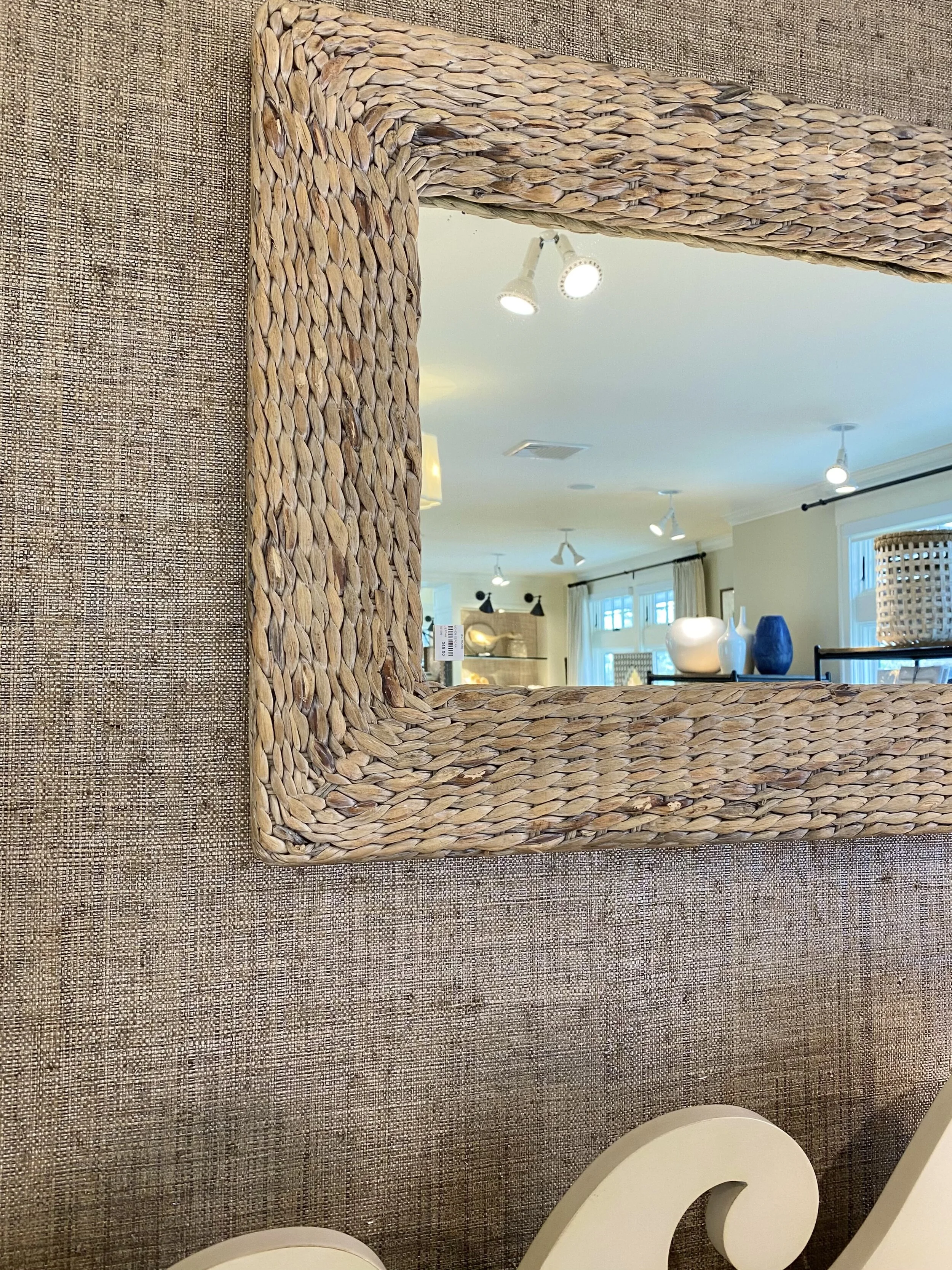 Woven Seagrass Mirror